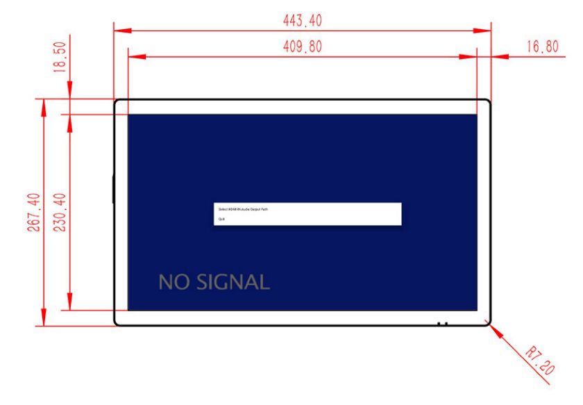 19 inch capacitive touch screen monitor