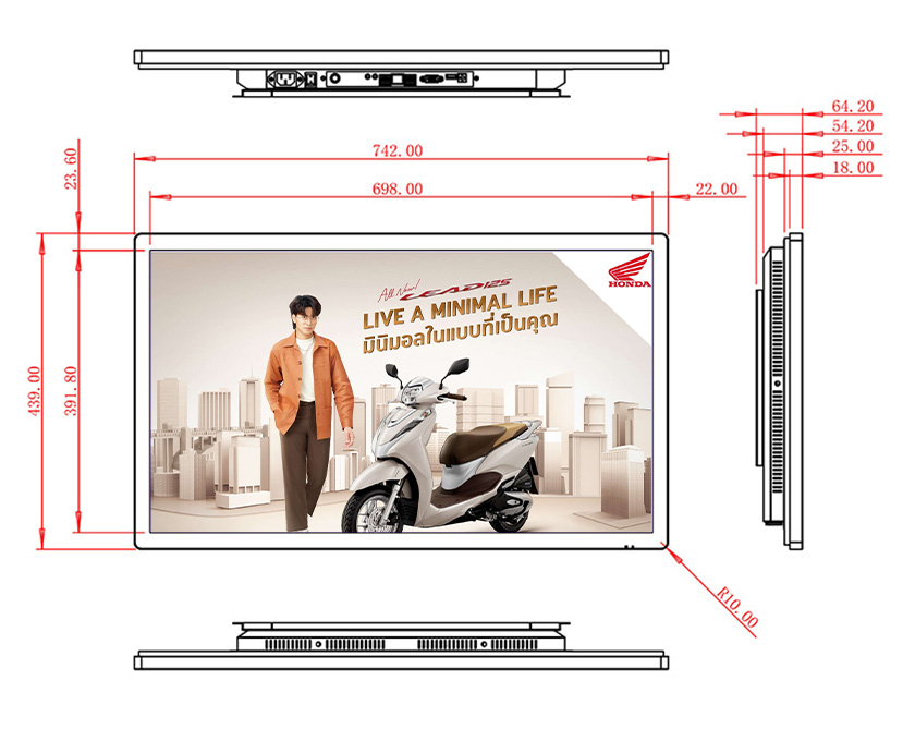 wall mount andriod digital signage