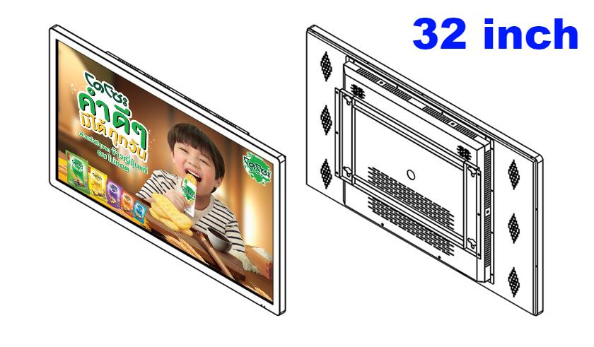 wall mounted lcd digital ad screen hd 1080p