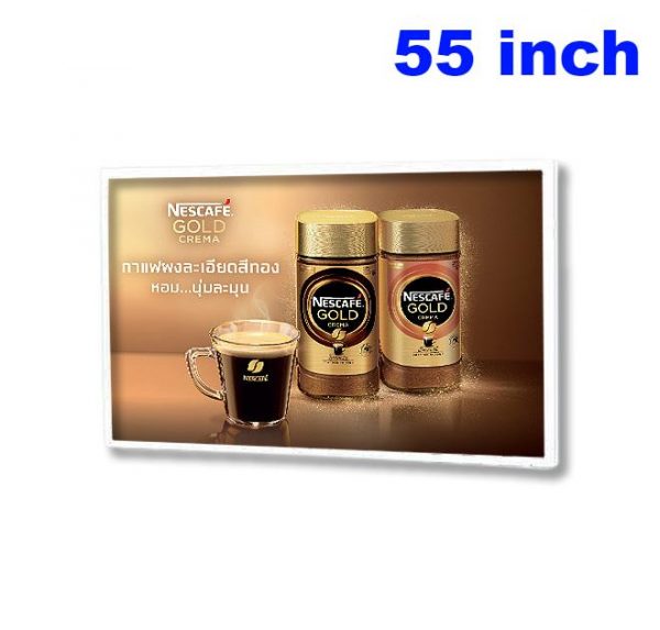 wall mounted loop video advertising display